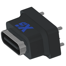 XB-TYPE C 16 P-1縦型TYPE Cコネクタ16 P IPX 7縦型防水USB Type CメスDIP H=8.8
